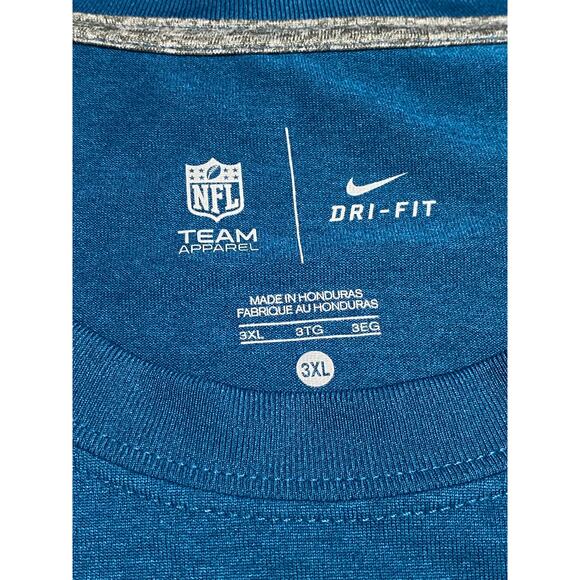 Miami Dolphins Nike Dri-Fit Blue Mens Size 3XL Football Short Sleeve Shirt NFL - Picture 5 of 10